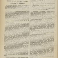 1160 - Page 1154 - Notes pour l'internat. Testicule syphilitique (symptômes et diagnostic)