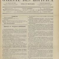 1199 - Page 1193 - Sommaire / Chronique et nouvelles scientifiques. Facultés de médecine / Bureaux d'hygiène / Médaille des épidémies / Statistique / Faculté de médecine de Lille