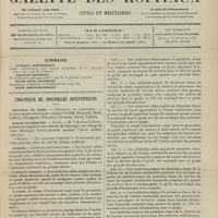 1247 - Page 1241 - Sommaire / Chronique et nouvelles scientifiques. Hôpitaux de Paris / Écoles de médecine / Guerre