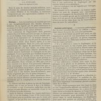 1261 - Page 1255 - Revue générale. Les fistules broncho-biliaires ; par MM. R. Dupont... et L. Lyon-Caen... I. Etiologie / II. Anatomie pathologique