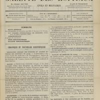 1295 - Page 1289 - Sommaire / Chronique et nouvelles scientifiques. Association amicale des internes et anciens internes des Hôpitaux de Lille / Marine / Statistique / Faculté de médecine de Paris