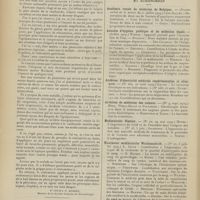 1304 - Page 1298 - Correspondance. A propos de vésicatoire. [Dr Louis-J.-F. Dumont] / Articles originaux des principales publications françaises et étrangères. Académie royale de médecine de Belgique / Annales d'hygiène publique et de médecine légale / Archives d'électricité médicale expérimentales et cliniques / Archives de médecine des enfants / Medizinische Blaetter / Münchener medizinische Wochenschrift