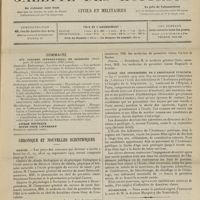 1319 - Page 1313 - Sommaire / Chronique et nouvelles scientifiques. Marine / École de infirmières de l'assistance publique / Nécrologie