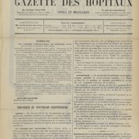 1331 - Page 1325 - Sommaire / Chronique et nouvelles scientifiques. Marine / IIIe Congrès des praticiens / Statistique