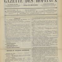 1355 - Page 1349 - Sommaire / Chronique et nouvelles scientifiques. Hôpitaux de Paris / Exposition internationale de locomotion aérienne / Nécrologie