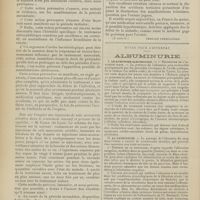 1400 - Page 1394 - XVIe Congrès international de médecine (Budapest, 19 août-4 septembre 1909). Dermatologie et maladies vénériennes. L'avortement de la syphilis par le traitement intensif et précoce. M. Duhot... / Action préventive du traitement mercuriel. M. Lévy-Bing... / Note sur l'emploi des injections de sels mercuriels solubles dans le traitement intensif et précoce de la syphilis. M. Carle... (A suivre) / Notes pour l'internat. Albuminurie