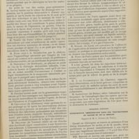 1505 - Page 1499 - XXIIe Congrès de l'association française de chirurgie (Paris, 4-9 octobre 1909). Deuxième question. Des soins anté et post-opératoire en chirurgie abdominale. Suite de la discussion / Troisième question. Intervention chirurgicale dans les traumatismes du rachis et de la moelle. Rapport de M. L. Sencert...