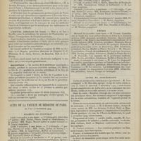 1548 - Page 1542 - Chronique et nouvelles scientifiques. Comité d'organisation du IIIe Congrès des praticiens / Association de la presse médicale française / L'Hôpital américain de Paris / Statistique / Actes de la Faculté de médecine de Paris du 8 au 13 novembre 1909. Examens de doctorat / Thèses / Cours et conférences. Cours de pathologie chirurgicale (Professeur : M. Lanelongue) / Cours et travaux pratiques de Laryngologie, rhinologie et otologie