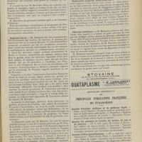 1555 - Page 1549 - Sociétés savantes. Société de chirurgie. (Séance du 27 octobre 1909). Arthrites suppurées. M. Potherat / Angiomes des os. M. Morestin / Cholécystite suppurée, cholécystectomie. M. Delagenière / Chirurgie esthétique. M. Morestin / Articles originaux des principales publications françaises et étrangères. Annales d'hygiène publique et de médecine légale / Annales des maladies de l'oreille du larynx, du nez et du pharynx / Annales médico-psychologiques / Archives d'électricité médicale expérimentales et cliniques
