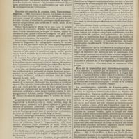 1566 - Page 1560 - Sociétés savantes. Société médicale des hôpitaux. (Séance du 29 octobre 1909). Hémispasme congénital de la lèvre inférieure. Autopsie. MM. G. Variot, E. Bonniot et M. Fernand / Gangrène circonscrite du poumon droit. Pneumotomie. Guérison. MM. Galliard et Picqué / Société de biologie. (Séance du 30 octobre 1909). L'auto-agglutination et l'autolyse dans la biligénie hémolytique. MM. G. Guillain et J. Troisier / Note sur la tuberculine pour intra-dermo-réaction. M. Ch. Mantoux / La vascularisation artérielle de l'espace porte. MM. Gilbert et Maurice Villaret / Action des extraits d'organes sur les sangs des hémophiles. MM. P. Emile Weil et Boyé