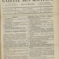 1571 - Page 1565 - Sommaire / Chronique et nouvelles scientifiques. Hôpitaux de Paris / Marine / Faculté de médecine de Paris / Hôpital Saint-Antoine / Renseignements