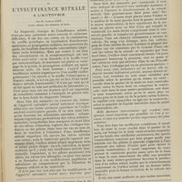 1629 - Page 1623 - Travail du service de M. le Professeur Debove. (Clinique médicale de l'Hôpital Beaujon). Diagnostic de l'insuffisance mitrale à l'autopsie ; par M. Camille Lian...