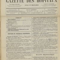1655 - Page 1649 - Sommaire / Chronique et nouvelles scientifiques. Facultés de médecine / Asile d'aliénés de Maréville / Diplôme de chirurgien dentiste / Prophylaxie de la méningite cérébro-spinale / Association d'enseignement médical des hôpitaux de Paris / Cours d'orthophonie / Nécrologie / Chemins de fer de Paris-Lyon-Méditerranée / Bulletin bibliographique
