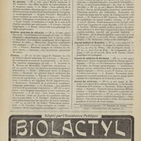 1676 - Page 1670 - Articles originaux des principales publications françaises et étrangères. Annales d'hygiène publique et de médecine légale / Annales des maladies de l'oreille, du larynx, du nez et du pharynx / Archives générales de chirurgie / Clinique / Gazette hebdomadaire des sciences médicales de Bordeaux / Journal médical de Bruxelles / Journal de médecine de Bordeaux / Journal des praticiens