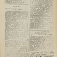 1687 - Page 1681 - Sociétés savantes. Académie de médecine. (Séance du 23 novembre 1909). Étiologie de la diarrhée infantile. M. Metchnikoff / Actualités. Le rôle de la médecine. [A. Brochin] / Livres nouveaux. La fonction musculaire, par Mlle le Dr Joteyko. [M. Brelet]
