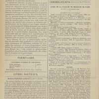 1704 - Page 1698 - Revue générale. Des déchirures du périnée au cours de l'accouchement ; par M. P. Rudaux... V. Traitement / Formulaire. Traitement externe de l'érysipèle / Livres nouveaux. Notions d'hydrologie moderne, par G. Bardet. [M. Brelet] / Actes de la Faculté de médecine de Paris du 6 au 11 décembre 1909. Examens de doctorat / Thèses