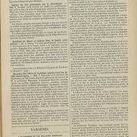 1793 - Page 1787 - Sociétés savantes. Société de biologie. (Séance du 11 décembre 1909). Lésions expérimentales de la cellule hépatique. MM. A. Mayer, F. Rathery et G. Schaeffer / Lésions du foie provoquées par le chloroforme. MM. F. Rathery et M. Saison / Symbiose de levure et oospora dans la langue noire pileuse. M. P. Thaon / Rhagades des lèvres et érythème papulo-érosif des hérédo-syphilitiques. MM. J. Sabrazès et R. Dupérié..., le service de M. le Professeur Moussous / Variétés. L'alcoolisme et les maladies mentales dans l'Uruguay