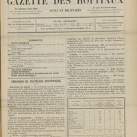 1815 - Page 1809 - Sommaire / Chronique et nouvelles scientifiques. Hôpitaux de Paris / Faculté de médecine de Paris / Écoles de médecine / École d'application du service de santé des troupes coloniales / Guerre / Diplômes de Docteurs en médecine et d'officiers de santé délivrés par les Facultés et Écoles françaises pendant l'année scolaire 1908-1909 / Nécrologie