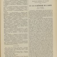 1835 - Page 1829 - Nouvelle division des dyspepsies gastriques ; par le Docteur Léon Rabinovici... / Hospice général du Havre. (Service du Docteur Lenormand). Un cas d'anévrisme de l'aorte ; par J. Lavoine...