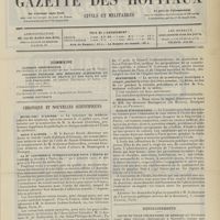 1331 - Page 1321 - Sommaire / Chronique et nouvelles scientifiques. Hôtel-Dieu d'Angers / Asile d'aliénés / La IIe Conférence internationale pour l'étude du cancer / Sanatorium de Saint-Pol-sur-Mer / Statistique / Nécrologie / Écoles d'infirmières / Renseignements