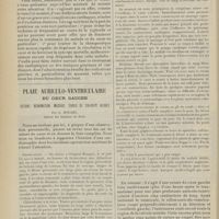 0044 - Page 32 - Un cas de fièvre typhoïde avec myocardite grave ; par L. Baumel... / Plaie auriculo-ventriculaire du coeur gauche. Suture. Réanimation. Massage. Survie de dix-sept heures ; par G. Houzel...