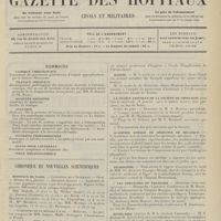 0057 - Page 45 - Sommaire / Chronique et nouvelles scientifiques. Hôpitaux de Paris / Guerre / Marine / La séance annuelle de la société de chirurgie / Académie royale de médecine de Belgique / Nécrologie / « Les dimanches du praticien » / Hôtel-Dieu / Association corporative des étudiants en médecine