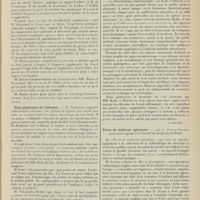 0079 - Page 67 - Sociétés savantes. Société de chirurgie. (Séance du 11 janvier 1911). Décollement épiphysaire du fémur. M. Savariaud, sur une observation adressée par M. Pillet... / Plaie pénétrante de l'abdomen. M. Potherat / Tumeur mélanique du cou. M. Morestin / Livres nouveaux. La bactériologie expérimentale, par W. Kolle et H. Hetsch, traduction française, d'après la deuxième édition allemande par H. Carrière... [L. Gayard] / Précis de médecine opératoire, par le Docteur Lecène... [P. Dionis du Séjour]