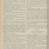 0154 - Page 142 - Académie de médecine. (Séance du 24 janvier 1911). Vaccination antityphique. M. H. Vincent, sur la proposition de M. Chantemesse / Election / Oesophagoscopie. M. Chauffard, sur un travail de M. Guisez / Tumeurs bénignes de la mamelle. M. Letulle / Hectine. M. Hallopeau / Société de biologie. (Séance du 22 janvier 1911). La notion de l'isostalagmie. M. H. Iscovesco / Pouvoir catalytique des eaux de Vichy. M. R. Glénard