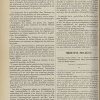 0178 - Page 166 - Sur l'éruption provoquée chez l'homme par la gale du chat ; par le Docteur Georges Thibierge... / Médecine pratique. Récentes publications sur la paralysie infantile épidémique (poliomyélite aiguë épidémique. Maladie de Heine-Medin). Étiologie. Épidémiologie. [M. Lance]