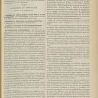 0195 - Page 183 - Sociétés savantes. Académie des sciences. (Séance du 23 janvier 1911). Nouvelle méthode permettant de constater par la radiographie si un enfant, déclaré né mort, a vécu ou n'a réellement pas vécu. M. Ch. Vaillant / Académie de médecine. (Séance du 31 janvier 1911). A propos du traitement de l'actinomycose humaine. MM. A. Poncet et L. Bérard / Sur la vaccination antityphoïdique. M. Delorme