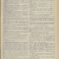 0203 - Page 191 - Chronique et nouvelles scientifiques. Société de chirurgie / L'institut de médecine pour femmes de Kharkoff / Nouvelle publication / Statistique / Nécrologie / Le diagnostic de la mort réelle / Hôpital des accidents du travail / Actes de la Faculté de médecine de Paris du 13 au 18 février 1911. Examens de doctorat