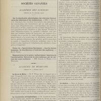 0238 - Page 226 - Jurisprudence. Les déclarations de naissance et le secret médical ; par M. R.-Marcel Petit... / Sociétés savantes. Académie des sciences. (Séance du 30 janvier 1911). Sur la signification physiologique des réactions leucocytaires des infections et des intoxications. MM. L. Bruntz et L. Spilmann / Académie de médecine. (Séance du 7 février 1911). La fièvre de Malte. M. F. Widal / La vaccination antityphoïdique. M. Landouzy / Le choléra. M. Chantemesse