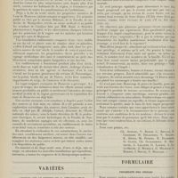 0256 - Page 244 - Hydrologie. Les eaux minérales de Beaucens. (Hautes-Pyrénées) / Variétés. L'impôt sur le revenu et la dépopulation / Formulaire. Friabilité des ongles