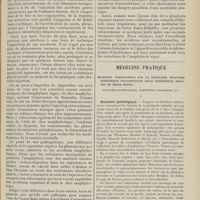 0269 - Page 257 - Phénomènes d'intolérance rappelant le choc anaphylactique. Observés chez un malade ayant reçu quatre injections d'arsénobenzol, par MM. Paul Ravaut et R.-J. Weissenbach / Médecine pratique. Récentes publications sur la paralysie infantile épidémique (poliomyélite aigue épidémique, maladie de Heine-Medin). Anatomie pathologique, symptômes, diagnostic [M. Lance]