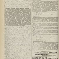 0274 - Page 262 - Sociétés savantes. Société médicale des hôpitaux. (Séance du 10 février 1911). Autothérapie ascitique par injections successives intraveineuses. MM. Sicard et Galup / Septicémie d'origine dentaire à forme prolongée. MM. Paul Sainton et J. Debertraud / Hernie intermittente du poumon gauche consécutive à un écrasement du thorax. MM. Galliard et Baufle / Résection costale dans certains cas d'emphysème pulmonaire. M. Tuffier / Pratique médicale. Quelques moyens de combattre la grippe ; par M. E. Cassin