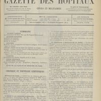 0277 - Page 265 - Sommaire / Chronique et nouvelles scientifiques. Hôpitaux de Paris / Pension nationale / La peste et les médecins européens / Le diagnostic à distance de la peste / La mortalité des adultes