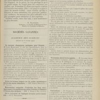 0285 - Page 273 - Questions d'hygiène urbaine. Les immondices de Paris / Sociétés savantes. Académie des sciences. (Séance du 6 février 1911). Un nouveau champignon pathogène pour l'homme. M. Louis Matruchot / Académie de médecine. (Séance du 14 février 1911). La fièvre de Malte. MM. Blanchard, Chauffard, Landouzy, Vaillard et Widal / Traitement des fractures du poignet. M. Lucas-Championnière analyse un travail du Docteur de Marbaix... / Traitement abortif de la syphilis. M. Gaucher / Puériculture. M. Pinard