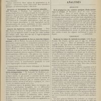 0287 - Page 275 - Sociétés savantes. Société de biologie. (Séance du 11 février 1911). Effets de l'activation de l'atmosphère par l'émanation de radium sur la germination et la poussée de divers organismes végétaux. M. G. Fabre / Structure et histogénèse des végétations adénoïdes. MM. Retterer et Lelièvre / Identité des diphtéries aviaires et humaines. MM. Reppin et Vaunay / Transformation lymphoïde du foie au cours des trypanosomiases. M. A. Pettit / Colorations hématologiques, cytologiques et microbiologiques extemporanées. M. Sabrazès... / Analyses. Médecine. De la propagation des tumeurs malignes. Etude synthétique et critique. (B. Huguenin. Rund. für. med...). [L. Babonneix] / Chirurgie. Etude sur la valeur du testicule en ectopie. [John Bland-Sutton. The Practit...]. [M. Lance]