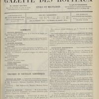 0309 - Page 297 - Sommaire / Chronique et nouvelles scientifiques. Hôpitaux de Paris / Écoles de médecine / Bourses à l'étranger / Les préparateurs des Écoles supérieures de pharmacie / Distinctions honorifiques / Ministère de l'intérieur / Guerre / Renseignements
