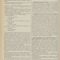 0318 - Page 306 - Médecine pratique. Récentes publications sur la paralysie infantile épidémique (poliomyélite aigue épidémique, maladie de Heine-Medin). [M. Lance] / Sociétés savantes. Société médicale des hôpitaux. (Séance du 17 février 1911). Kératose blennorragique des mains. MM. Albert Robin et Noël Fiessinger / Les pommes de terre dans l'alimentation du diabétique. F. Rathery / Syndrome méningé aigu avec polynucléose céphalo-rachidienne surabondante et fugace chez une alcoolique. MM. E. Mosny et F. Saint-Girons
