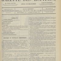 0373 - Page 361 - Sommaire / Chronique et nouvelles scientifiques. Hôpitaux de Paris / Concours de médecin de l'assistance médicale / École du service de santé / Distinctions honorifiques / A la mémoire de Mesny