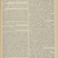 0395 - Page 383 - Revue générale. L'anémie pernicieuse aplastique ; par M. Accolas... II. Historique / III. Etiologie / IV. Symptomatologie