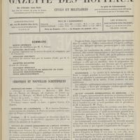 0437 - Page 425 - Sommaire / Chronique et nouvelles scientifiques. Hôpitaux de Paris / Ministère de l'intérieur / Guerre / Réunion du comité permanent de l'office international d'hygiène / Statistique / Le XVIIe Congrès international de médecine / Exposition d'hygiène de Tunis