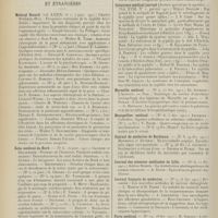 0466 - Page 454 - Articles originaux des principales publications françaises et étrangères. Medical Record / Echo médical du Nord / Gazette hebdomadaire des sciences médicales de Bordeaux / Gynécologie / Interstate médical journal / Marseille médical / Montpellier médical / Journal de médecine de Bordeaux / Journal des sciences médicales de Lille / Journal français de médecine / Paris médical / Presse médicale
