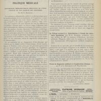 0481 - Page 469 - Actualités. Leçon inaugurale de M. le Professeur Widal / Pratique médicale. Différences thérapeutiques résultant de l'état coagulé ou non coagulé des protéines ; par M. G. Bertrand / Livres nouveaux. Endocrinologie. Nouvelles études sur la physio-pathologie du corps thyroïde et des autres glandes endocrines. Deuxième série, par les Docteurs Léopold Lévi et Henri de Rothschild / Le village-sanatorium. Contribution à l'étude des sanatoria populaires, par H.-G. Richter... / Précis de diagnostic médical et d'exploration clinique, par P. et L. Spillmann et P. Haushalter. [A. Gaullieur l'Hardy]