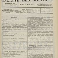 0485 - Page 473 - Sommaire / Chronique et nouvelles scientifiques. Hôpitaux de Paris / Ministère de l'intérieur / Prix international / Statistique / Conférences d'hygiène et de clinique infantiles / Fondation Pierre Budin / Exposition de Dresde