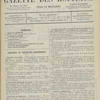 0501 - Page 489 - Sommaire / Chronique et nouvelles scientifiques. Hôpitaux de Paris / Hôpitaux de Province / Faculté de médecine de Paris / Facultés de médecine / Académie de médecine / Ministère de l'intérieur / La responsabilité professionnelle des médecins et des chirurgiens à la société de l'internat / Client et chirurgien / Renseignements