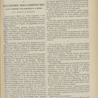 0535 - Page 523 - Revue générale. L'autosérothérapie des pleurésies séro-fibrineuses. Valeur et mécanisme physio-pathologique de la méthode ; par F. Maillet...