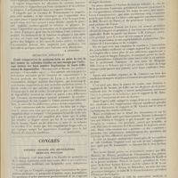 0541 - Page 529 - Analyses. Médecine. Le diagnostic et le traitement de la sclérose en plaques à son stade initial. (E. Schultze, Deut. med. Woch...). [A. Lemierre] / Médecine infantile. Etude comparative de quelques laits au point de vue de leur teneur en colloïdes visibles au microscope par l'éclairage latéral sur fond sombre. Explication de leurs différences de digestibilité. (Mouriquand et Russo. La pédiatrie pratique...). [L. Babonneix] / Congrès. Premier Congrès des journalistes médicaux français