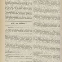 0550 - Page 538 - Clinique chirurgicale. Accidents éloignés de la chloroformisation et leurs différentes formes ; par M. Mauclaire... / Médecine pratique. Appendicite et tuberculose pulmonaire. [M. Lance]